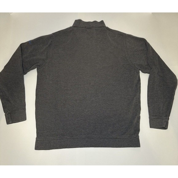 Peter Millar Quarter Zip Golf Pullover Chickasaw Gray Size Large READ - Picture 2 of 12
